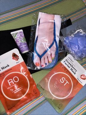 Spa Day and Self Care Gift Set in canvas zip up bag